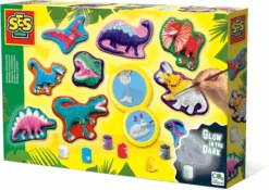SES Creative Knutselpakket - Dino's Van Gips (glow In The Dark)