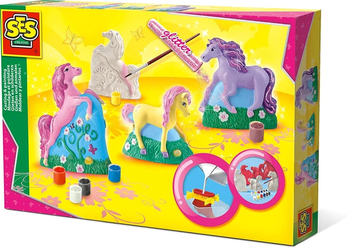 SES Creative Knutselpakket - Gipsen Paarden Gieten En Verven 1 SES Creative Knutselpakket - Gipsen Paarden Gieten En Verven