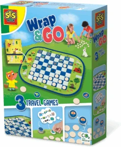 SES Creative Reisspelset - Dammen, Memory, Ik Ga Op Reis