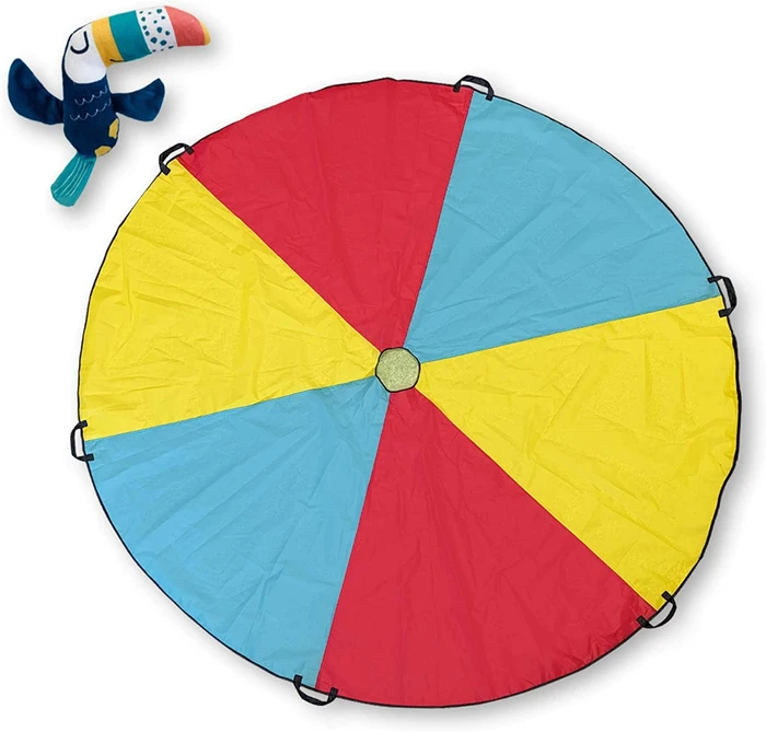 SES Creative Spelparachute Met 'vliegende' Toekanknuffel 2 SES Creative Spelparachute Met 'vliegende' Toekanknuffel - Afbeelding 2