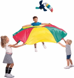 SES Creative Spelparachute Met 'vliegende' Toekanknuffel