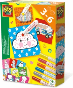 SES Creative Knutselpakket - Plezier Met Stempelstiften