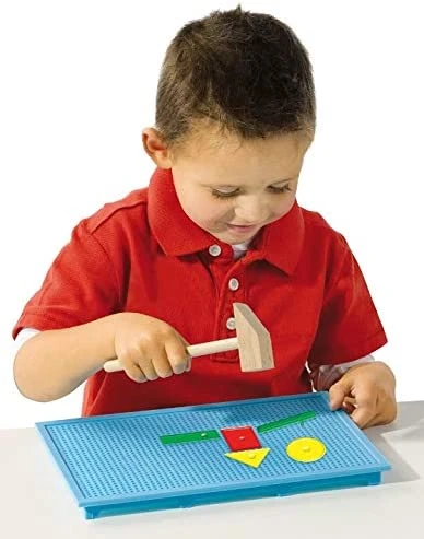 SES Creative My First - Hamer En Spijker (blauw) 1 SES Creative My First - Hamer En Spijker (blauw)