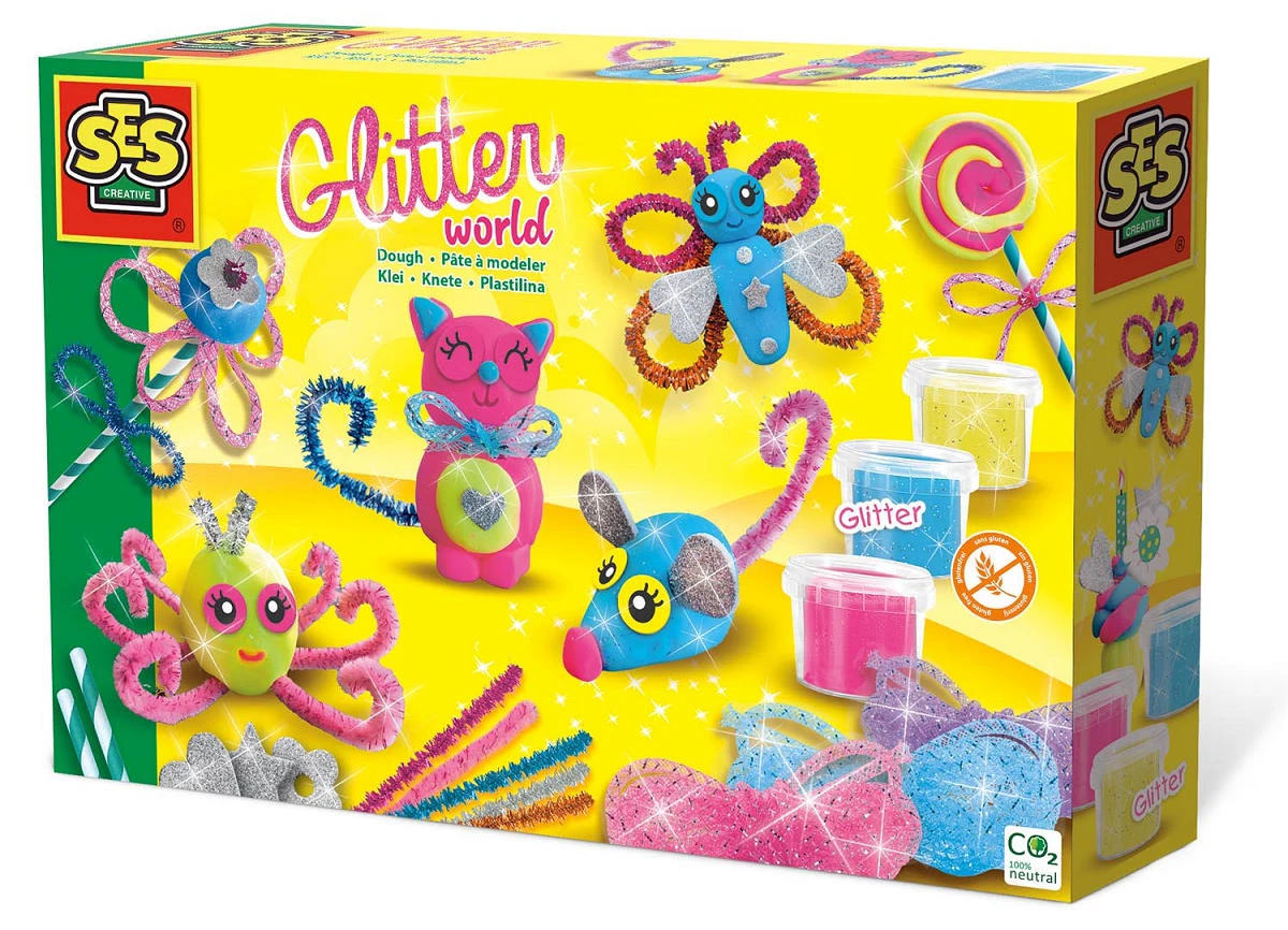 SES Creative Klei Glitterwereld 1 SES Creative Klei Glitterwereld