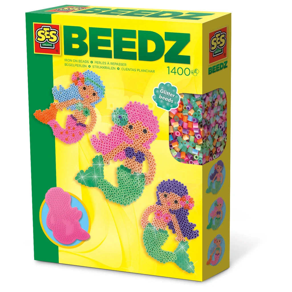SES Creative Beedz Strijkkralen Zeemeermin 1400-delig 1 SES Creative Beedz Strijkkralen Zeemeermin 1400-delig