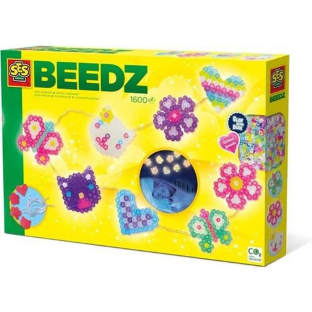 SES Creative Beedz Strijkkralen Lichtslinger 1600 Stukjes 1 SES Creative Beedz Strijkkralen Lichtslinger 1600 Stukjes