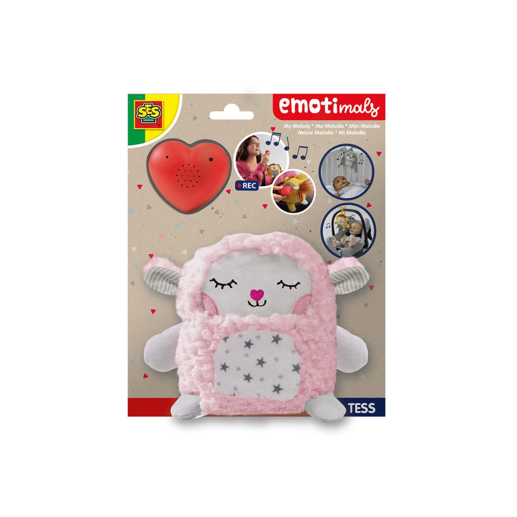SES Creative Emotimals Mijn Melodie Tess Knuffel + Geluid 3 SES Creative Emotimals Mijn Melodie Tess Knuffel + Geluid - Afbeelding 3
