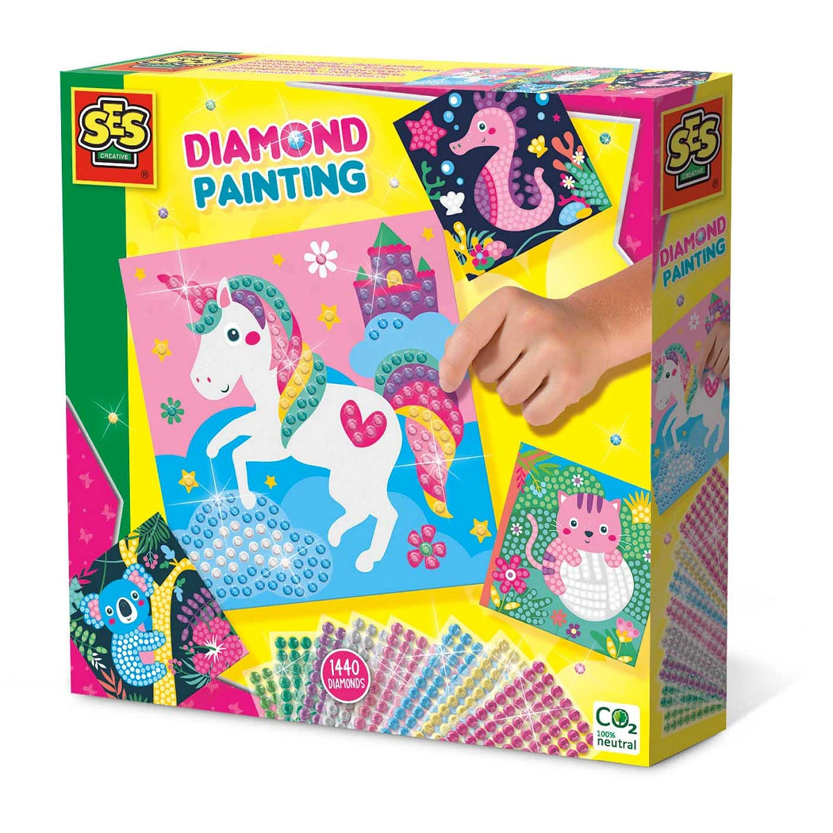 SES Creative Diamond Painting Vrolijk Dieren 1 SES Creative Diamond Painting Vrolijk Dieren
