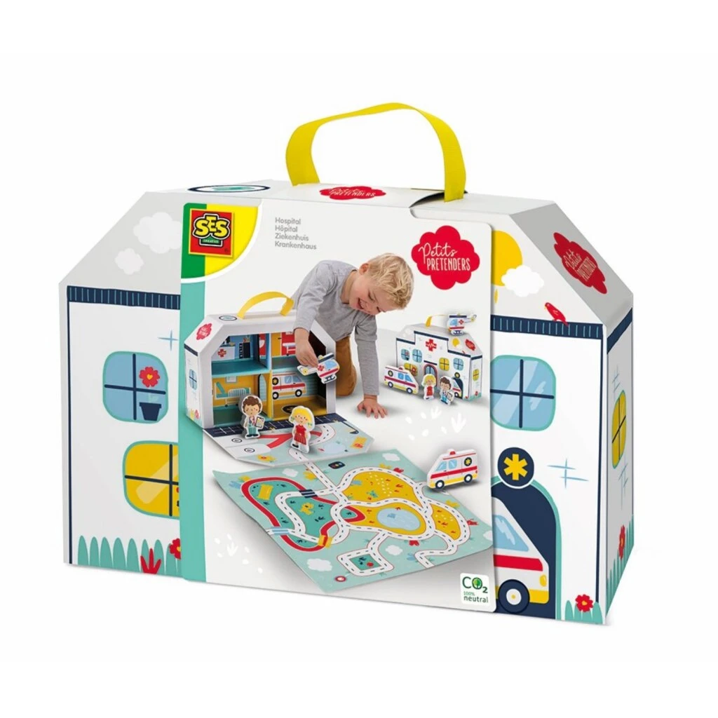 SES Creative Petits Pretenders Ziekenhuis Speelkoffer-Mat 3 SES Creative Petits Pretenders Ziekenhuis Speelkoffer-Mat - Afbeelding 3