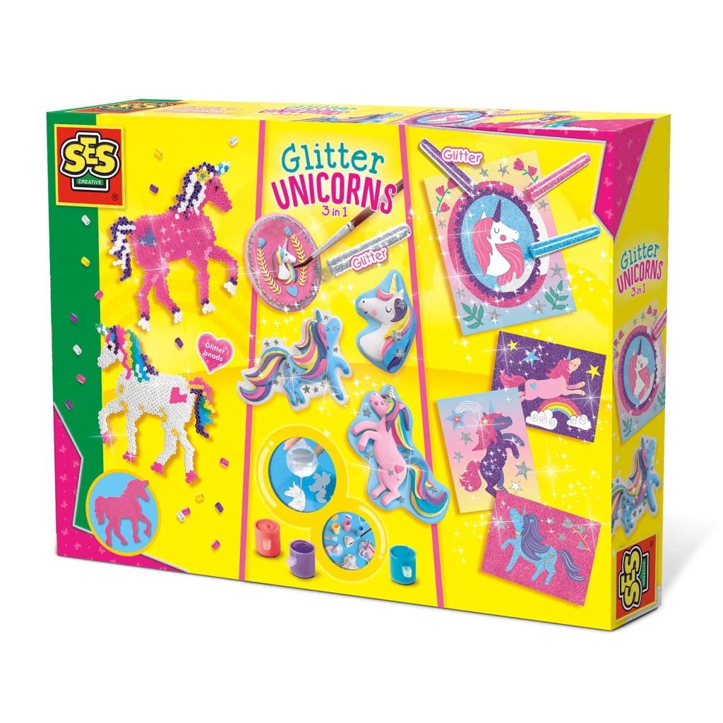 SES Creative 3in1 Eenhoorn Glitter Set 1 SES Creative 3in1 Eenhoorn Glitter Set