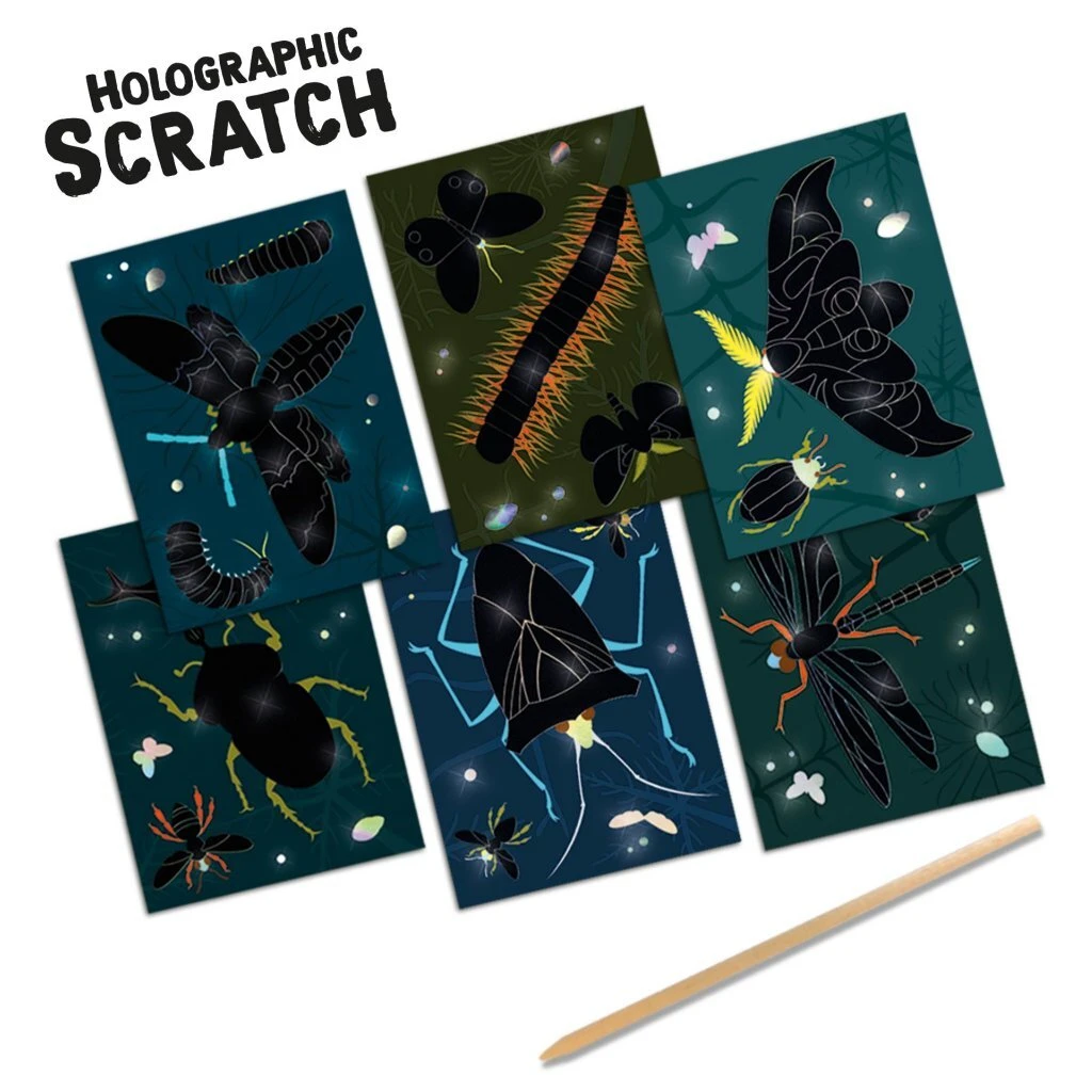 SES Creative Scratch Insecten Holografisch 2 SES Creative Scratch Insecten Holografisch - Afbeelding 2