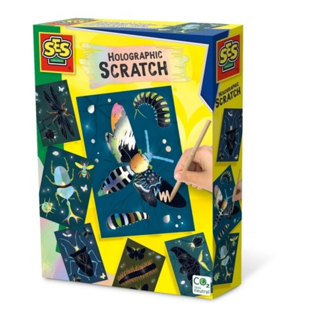 SES Creative Scratch Insecten Holografisch 1 SES Creative Scratch Insecten Holografisch