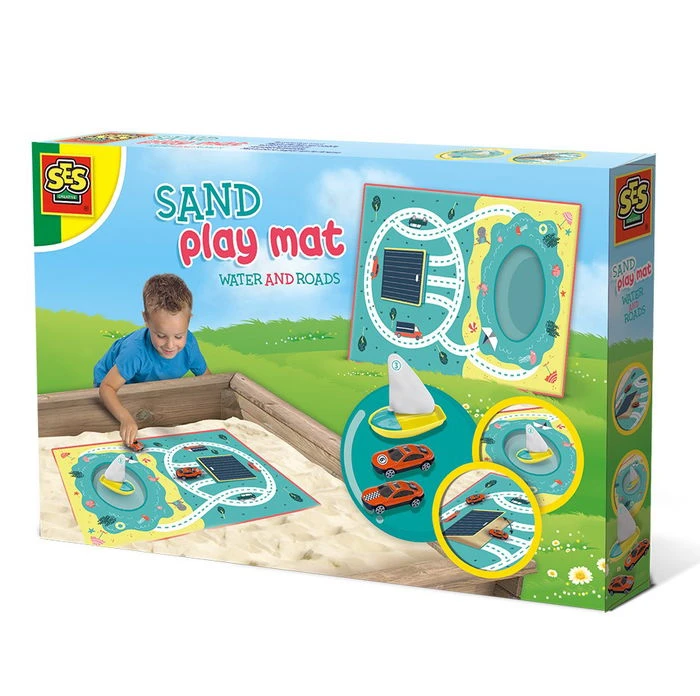 SES Creative Speelmat Voor De Zandbak - Weg En Water 2 SES Creative Speelmat Voor De Zandbak - Weg En Water - Afbeelding 2