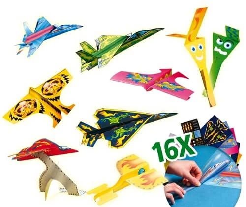 SES Creative Origami - Papieren Vliegtuigjes - 16 Stk 2 SES Creative Origami - Papieren Vliegtuigjes - 16 Stk - Afbeelding 2