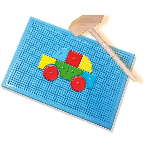 SES Creative My First - Hamer En Spijker (blauw) 3 SES Creative My First - Hamer En Spijker (blauw) - Afbeelding 3