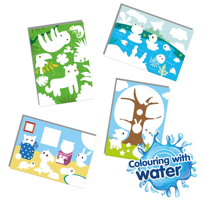 SES Creative My First - Kleuren Met Water - Verborgen Dieren 3 SES Creative My First - Kleuren Met Water - Verborgen Dieren - Afbeelding 3