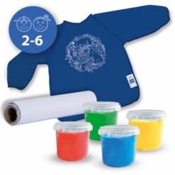 SES Creative SES Creativ E® ECO Vingerverf Set Met Knutselschort -SES Creative Winkel ses creativ e eco vingerverf set met knutselschort a338334 2