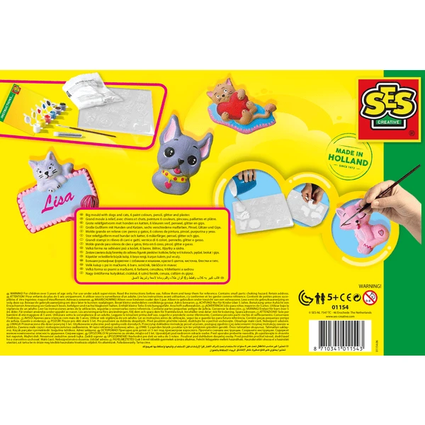 SES Creative SES Creativ E Gipsafgietset Honden En Katten 4 SES Creative SES Creativ E Gipsafgietset Honden En Katten - Afbeelding 4