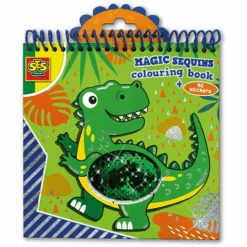 SES Creative SES Creativ E® Magisch Pailletten Kleurboek (blauw-groen)