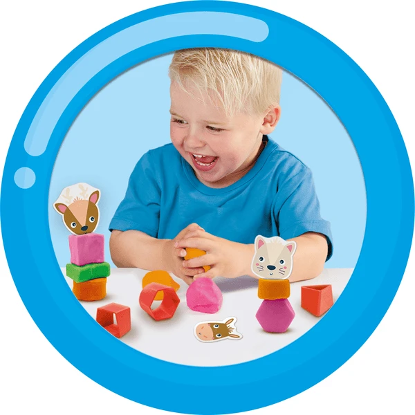 SES Creative SES Creativ E® My First - Stapelende Kneeddieren 2 SES Creative SES Creativ E® My First - Stapelende Kneeddieren - Afbeelding 2