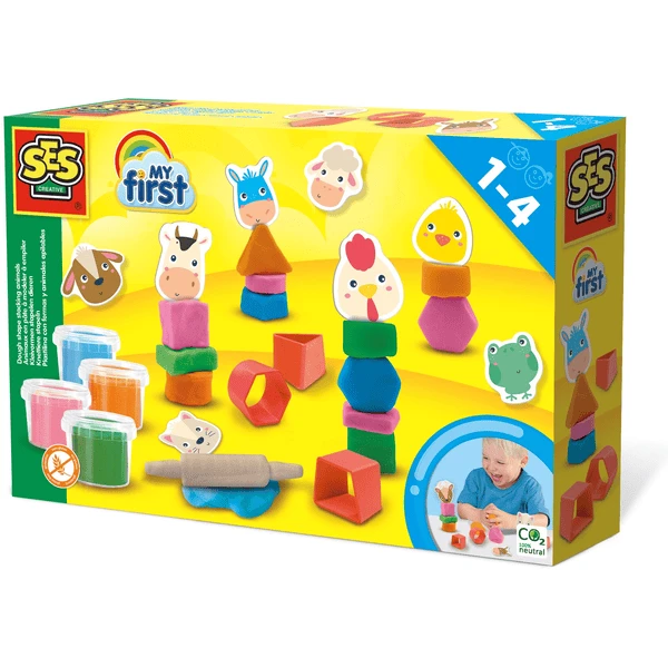 SES Creative SES Creativ E® My First - Stapelende Kneeddieren 5 SES Creative SES Creativ E® My First - Stapelende Kneeddieren - Afbeelding 5