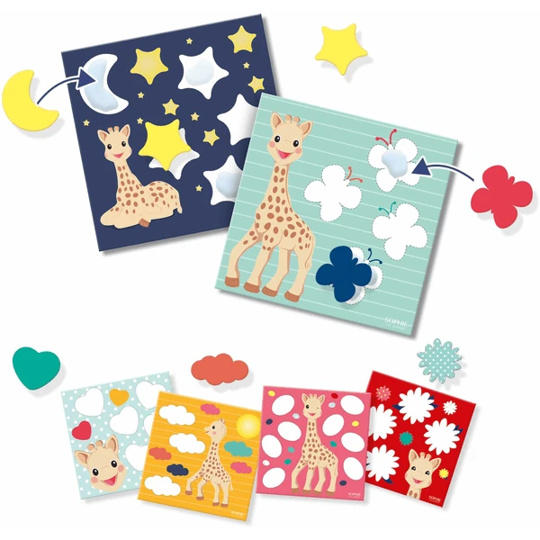 SES Creative SES Creativ E® Sophie La Girafe - Sticking Shapes 5 SES Creative SES Creativ E® Sophie La Girafe - Sticking Shapes - Afbeelding 5