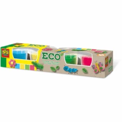 SES Creative ECO Klei Basic, 4 Kleuren