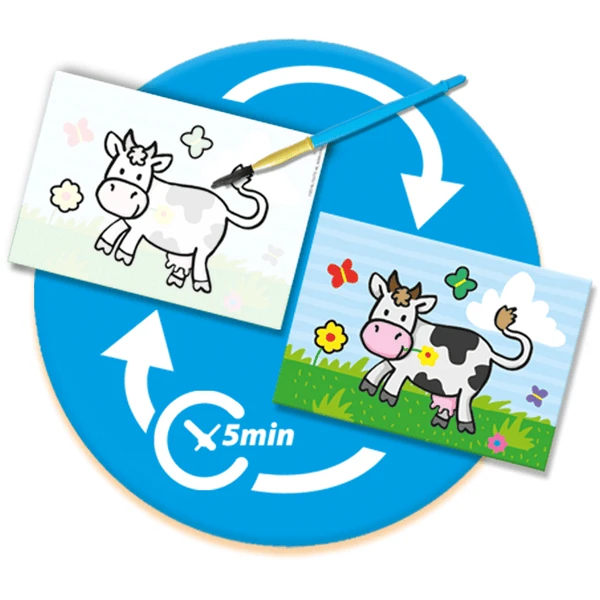 SES Creative® My First - Kleuren Met Water - Boerderij Dieren 3 SES Creative® My First - Kleuren Met Water - Boerderij Dieren - Afbeelding 3