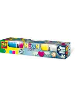 SES Creative 00461 Klei - Neon En Glow In The Dark 4x90gr