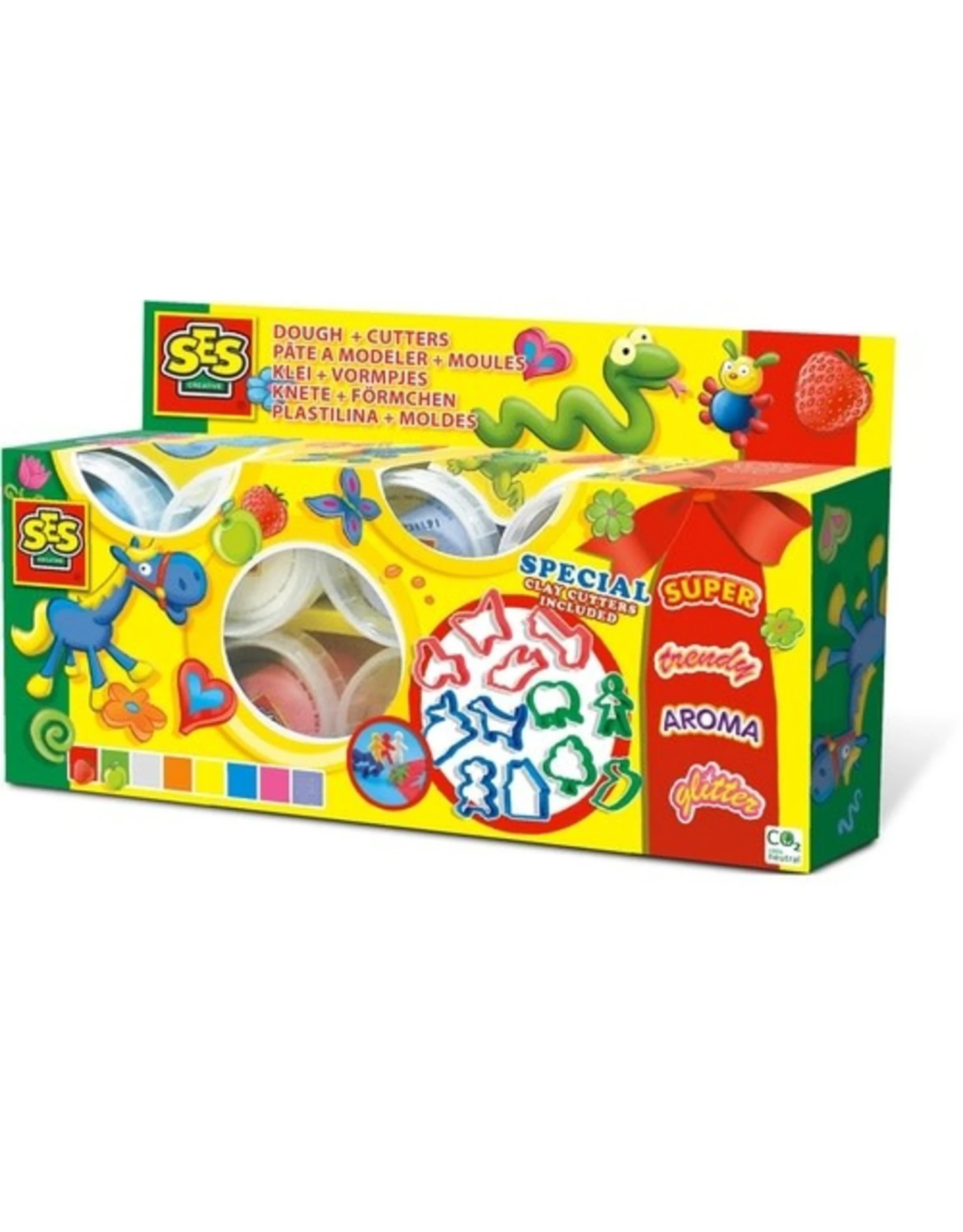 SES Creative 00498 Klei Mania (8x90Ggr)+ Vormpjes 1 SES Creative 00498 Klei Mania (8x90Ggr)+ Vormpjes