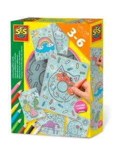 SES Creative 14621 Glitterkaarten Inkleuren