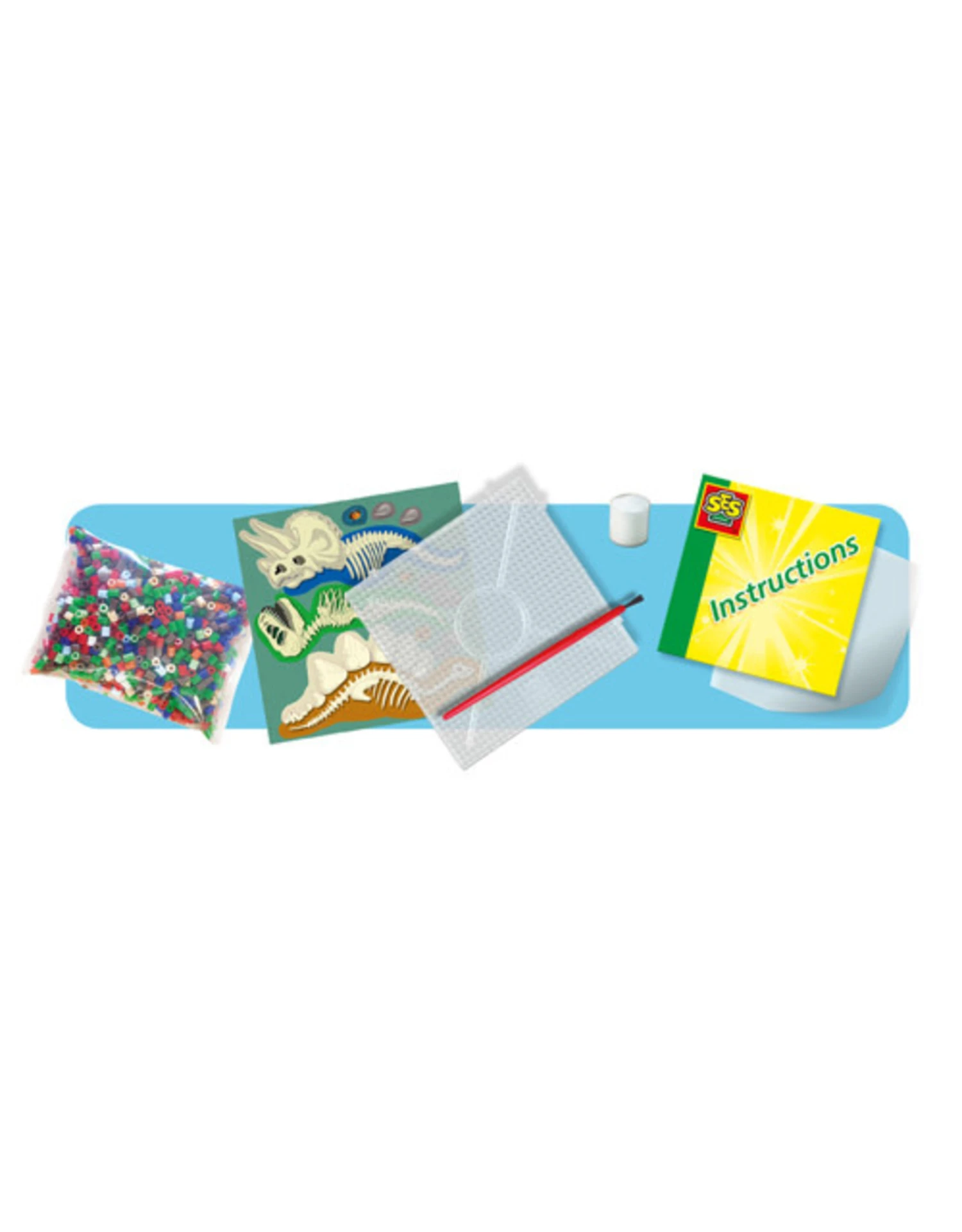 SES Creative Beedz 06262 Strijkkralen - Dinos 3 SES Creative Beedz 06262 Strijkkralen - Dinos - Afbeelding 3