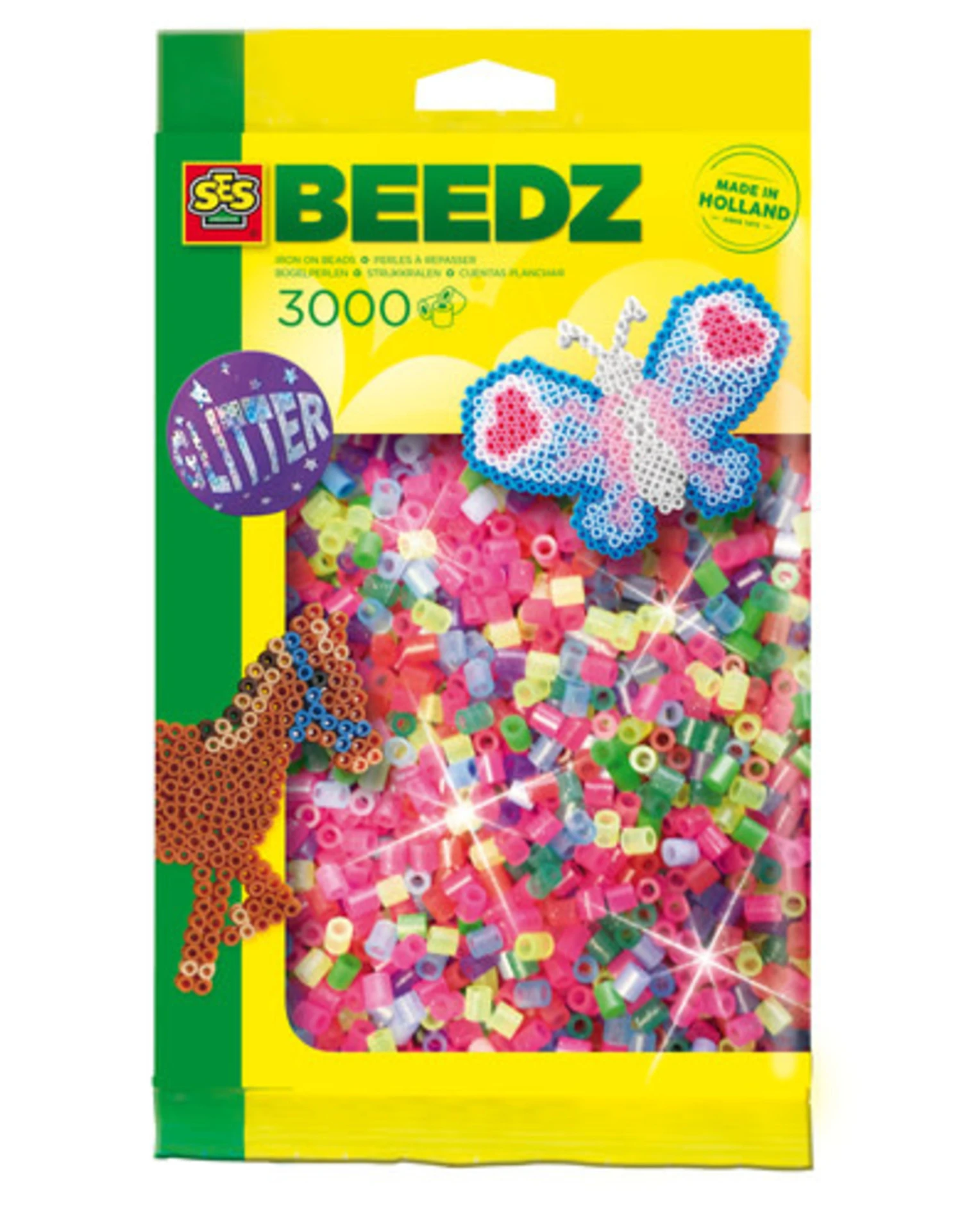 SES Creative Beedz Strijkkralen Glitter (3000 Stuks) 1 SES Creative Beedz Strijkkralen Glitter (3000 Stuks)
