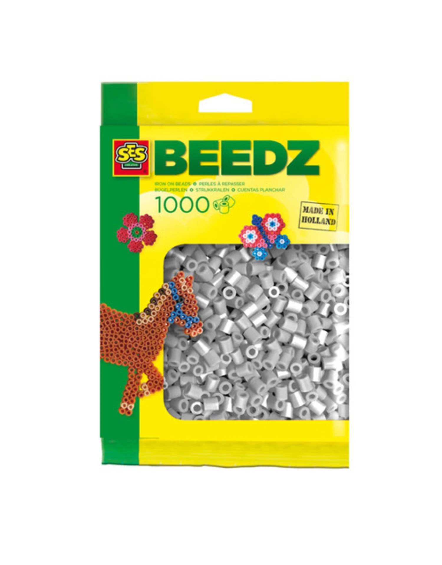 SES Creative Beedz Strijkkralen Grijs (1000 Stuks) 1 SES Creative Beedz Strijkkralen Grijs (1000 Stuks)