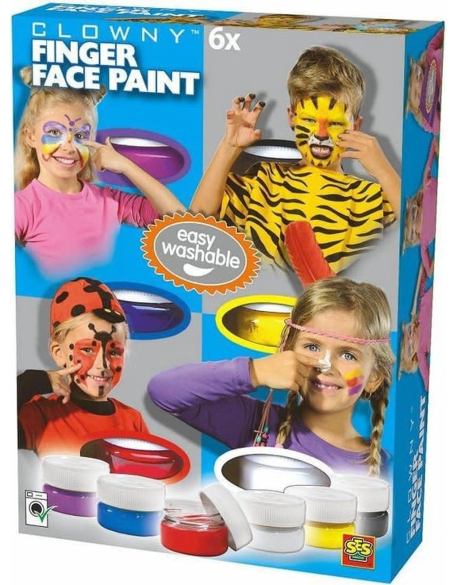 SES Creative Clowny 09611 Vingerschmink 1 SES Creative Clowny 09611 Vingerschmink