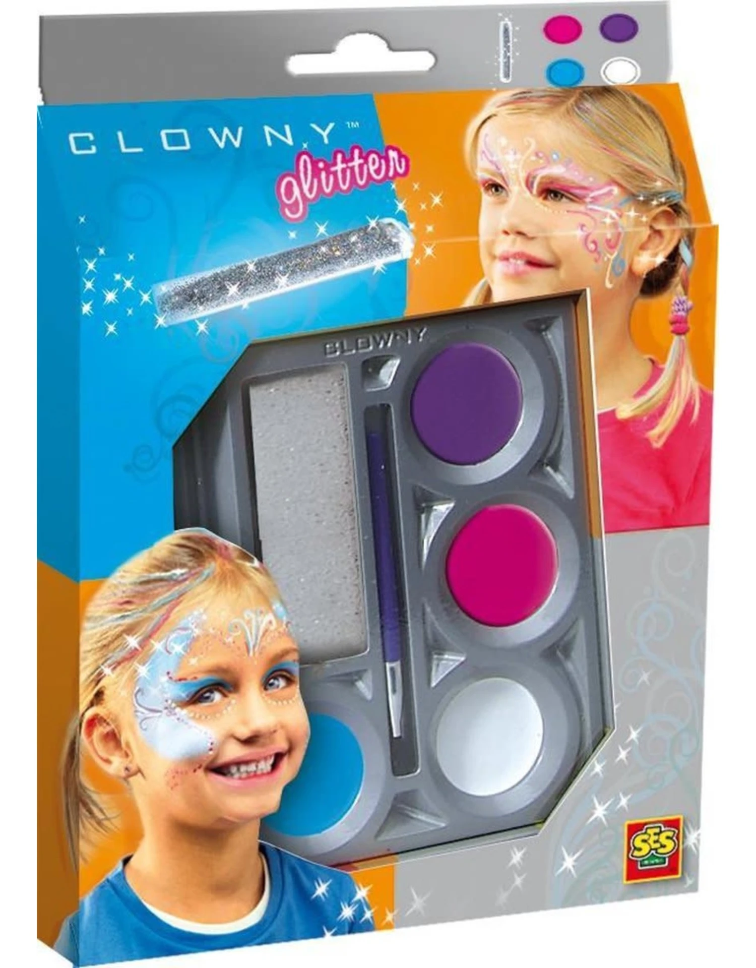 SES Creative Clowny 09634 Aquaschmink Met Glitter 1 SES Creative Clowny 09634 Aquaschmink Met Glitter