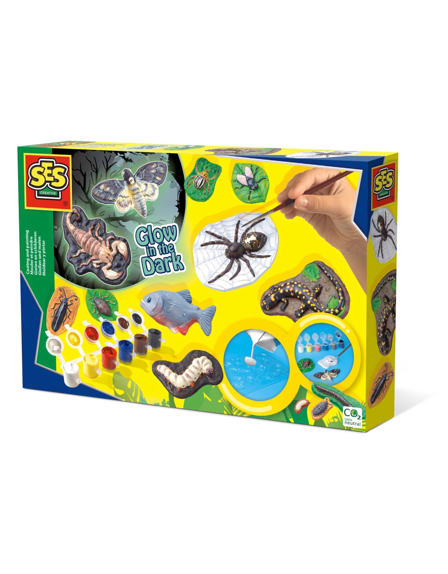 SES Creative Gieten En Schilderen - Enge Beesten 1 SES Creative Gieten En Schilderen - Enge Beesten