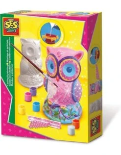 SES Creative Gips Gieten En Schilderen Glitter Uil