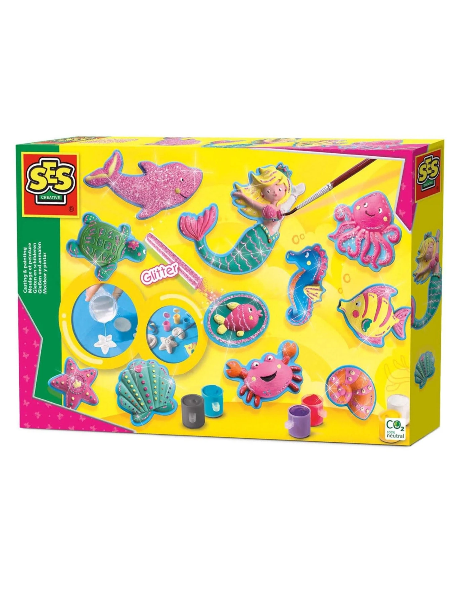 SES Creative Gips Gieten En Schilderen Oceaanfiguren 1 SES Creative Gips Gieten En Schilderen Oceaanfiguren