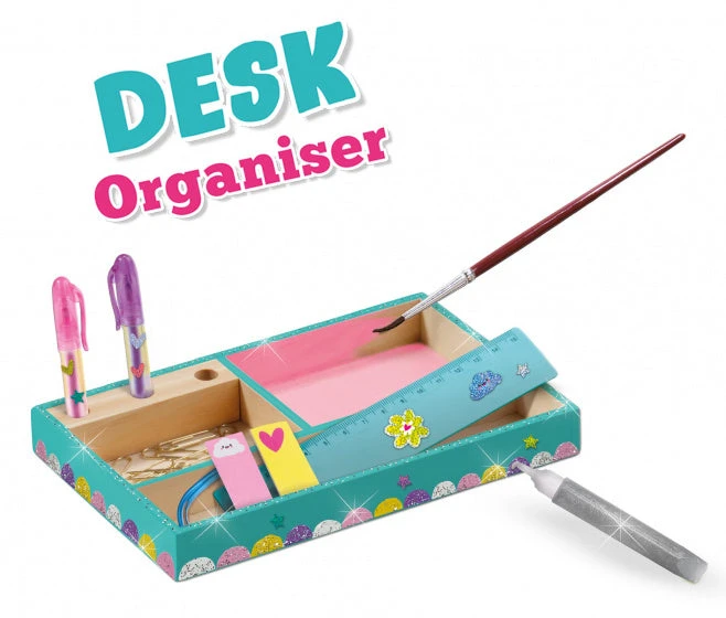 SES Creative Bureau-organizer Meisjes 31,6 X 21,1 Cm Hout 20-delig 3 SES Creative Bureau-organizer Meisjes 31,6 X 21,1 Cm Hout 20-delig - Afbeelding 3