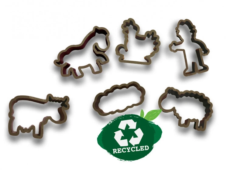 SES Creative Eco Klei Uitsteekvormen Boerderij 6 Stuks 2 SES Creative Eco Klei Uitsteekvormen Boerderij 6 Stuks - Afbeelding 2