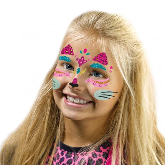 SES Creative Fashion Glitter Gezichtstattoos Kat 2 SES Creative Fashion Glitter Gezichtstattoos Kat - Afbeelding 2