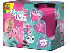 SES Creative Knuffel Trashcan Pets Suprise 2 Meisjes Roze 5-delig