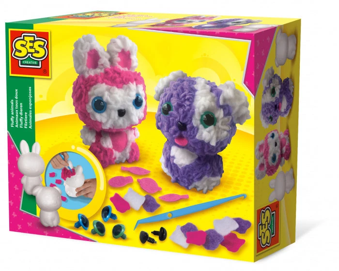 SES Creative Fluffy Dieren Maken 1 SES Creative Fluffy Dieren Maken